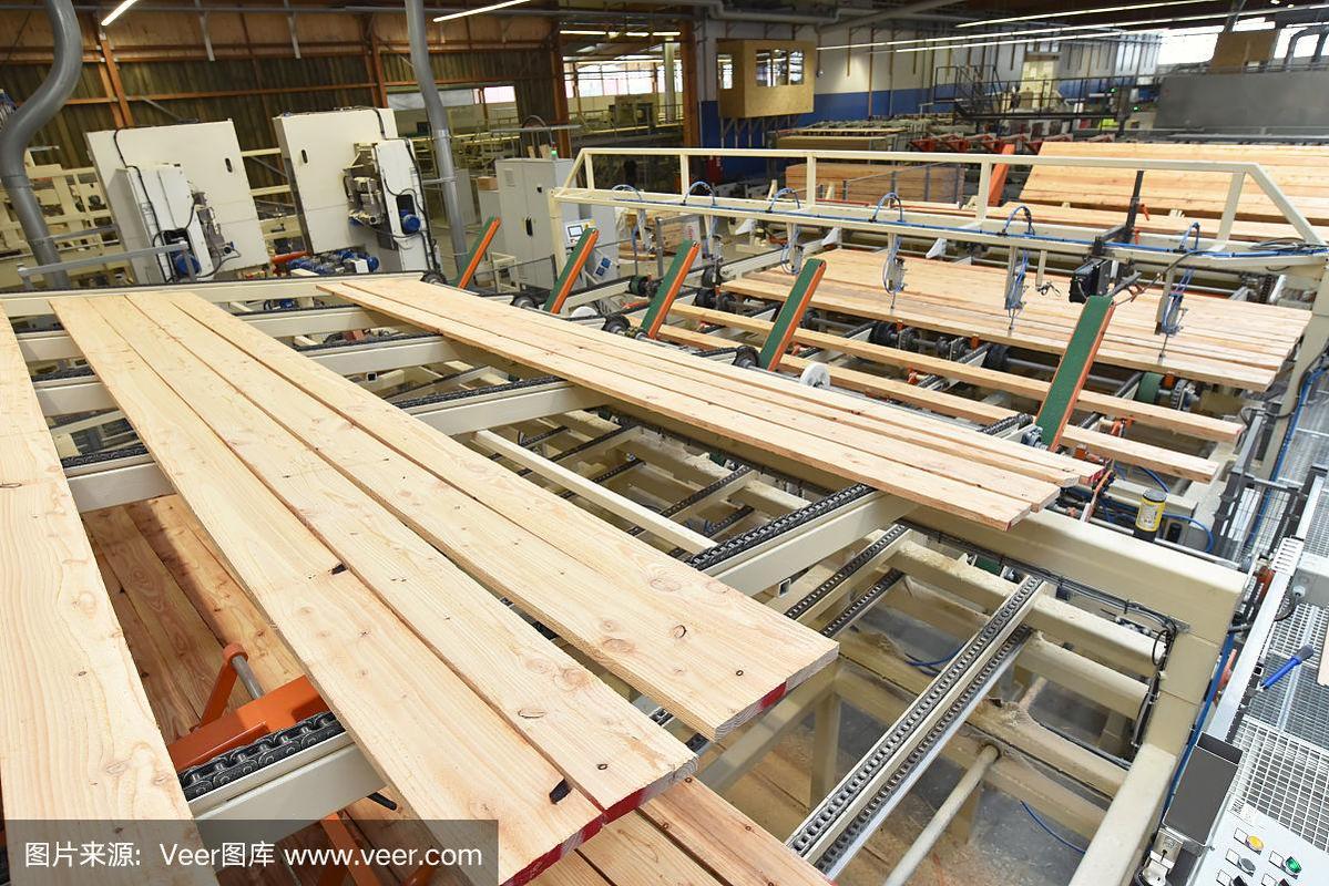 木工板生产加工过程